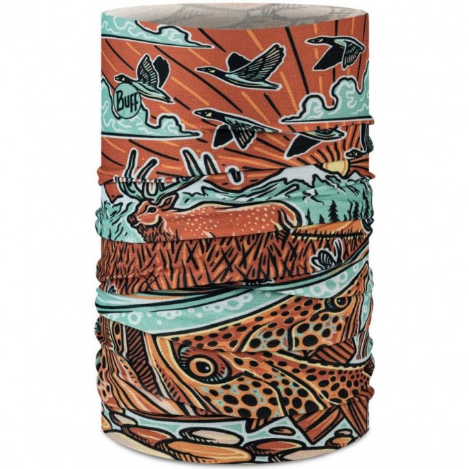 Бандана BUFF COOLNET UV+ CASEY UNDERWOOD TROUT SCAPE MULTI 131891.555.10.00