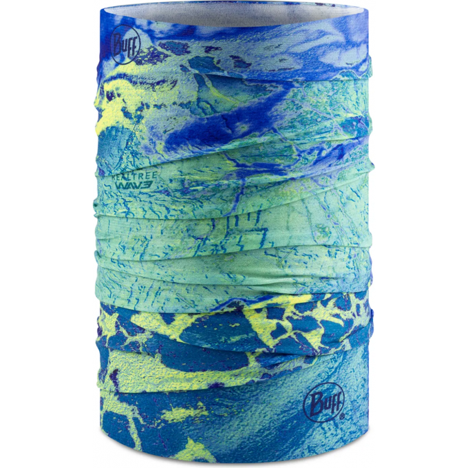 Бандана BUFF COOLNET UV+ REAL TREE WAV3 BLUE YELLOW 124988.555.10.00