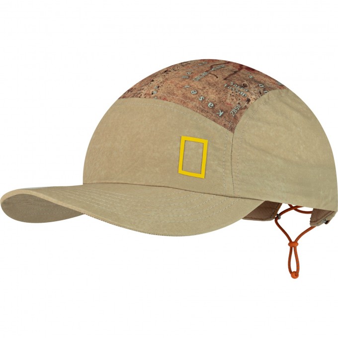 Кепка BUFF 5 PANEL EXPLORE CAP GEOS BRINDLE 131355.315.10.00
