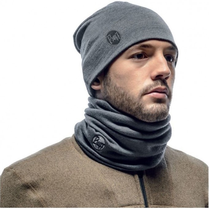 Комплект шапка шарф из шерсти BUFF GREY 111170.937.10.00_110966.00