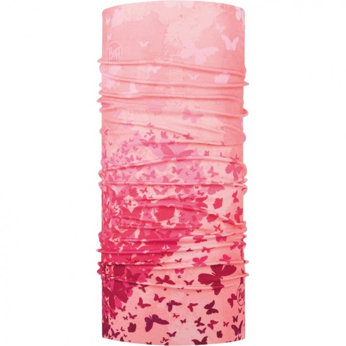 Многофункциональная бандана-труба детская BUFF CHILD BUTTERFLY PINK 118333.538.10.00