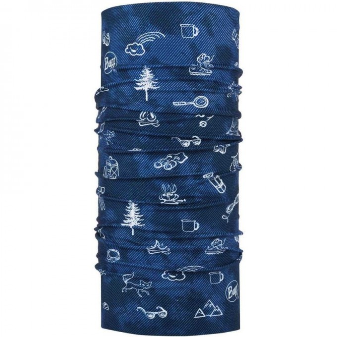 Многофункциональная бандана-труба детская BUFF ORIGINAL CAMP NAVY 118340.787.10.00