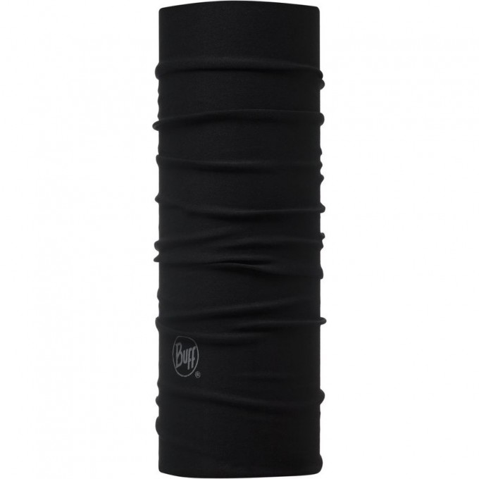 Многофункциональная бандана-труба детская BUFF SOLID BLACK 118321.999.10.00
