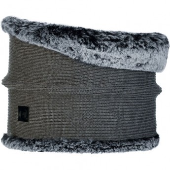 Модный шарф-труба BUFF NECKWARMER KNITTED COMFORT KESHA GREY