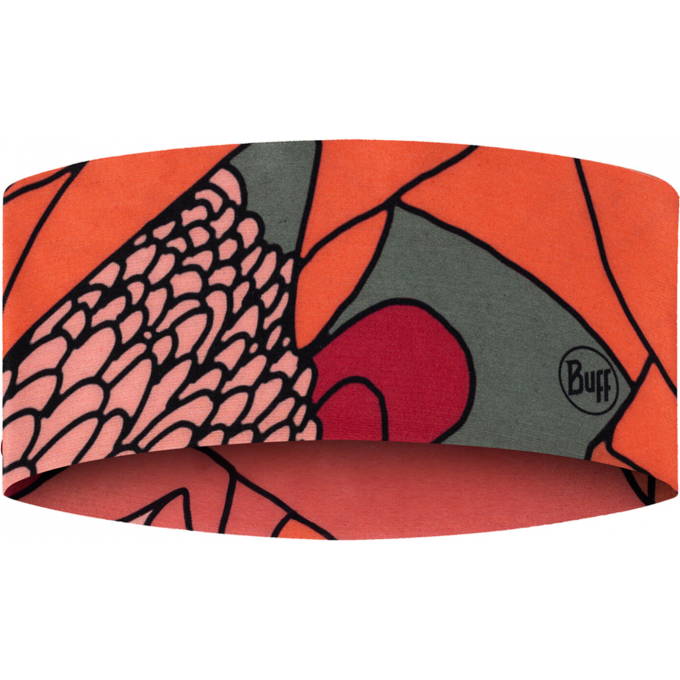 Повязка BUFF COOLNET UV WIDE Headband Aramay Poppy 135905.442.10.00
