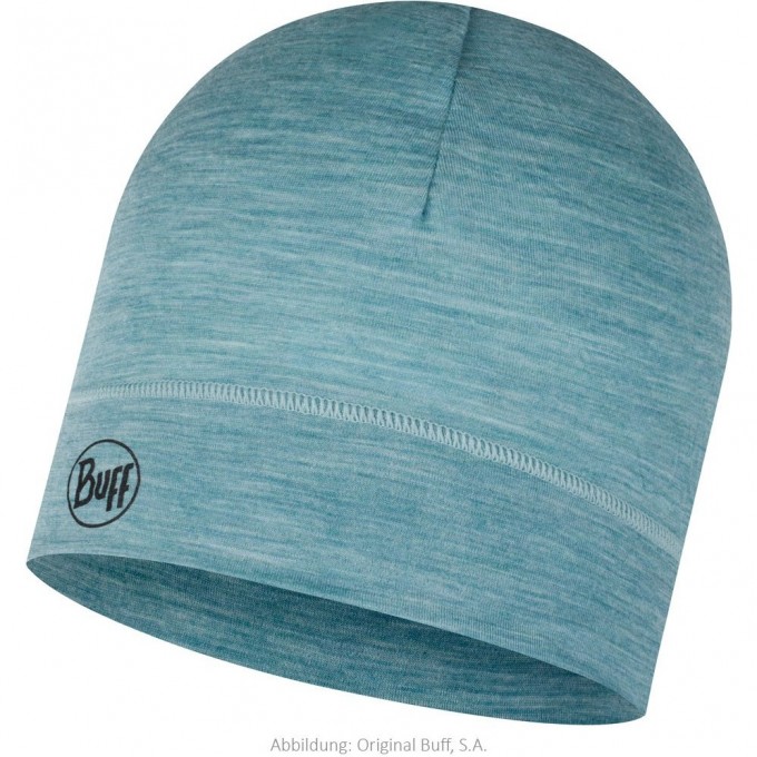 Шапка BUFF LW MERINO WOOL HAT SOLID POOL 113013.722.10.00