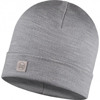 Шапка BUFF MERINO HEAVYWEIGHT HAT SOLID LIGHT GREY