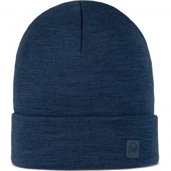 Шапка BUFF MERINO HEAVYWEIGHT HAT SOLID NIGHT BLUE