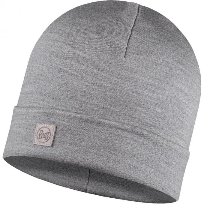 Шапка BUFF MERINO SUMMIT HAT Solid Light Grey 132339.933.10.00