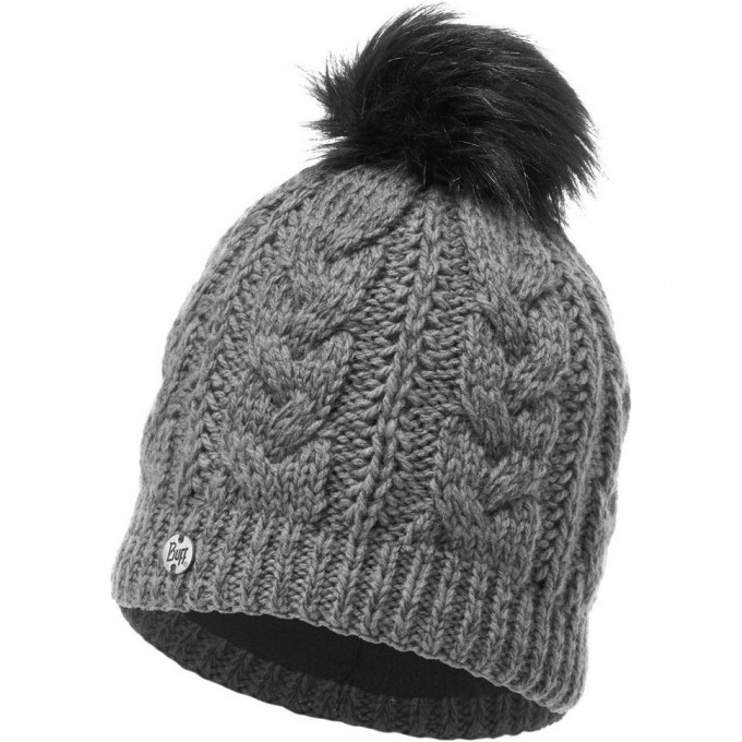 Шапка вязаная с флисом BUFF DARLA GREY PEWTER 116044.906.10.00