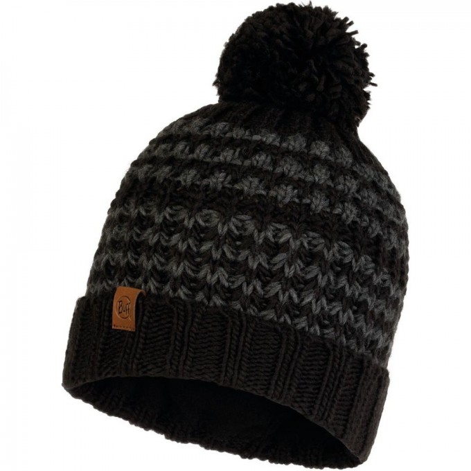 Шапка вязаная с флисом BUFF HAT KNITTED POLAR KOSTIK BLACK 120841.999.10.00