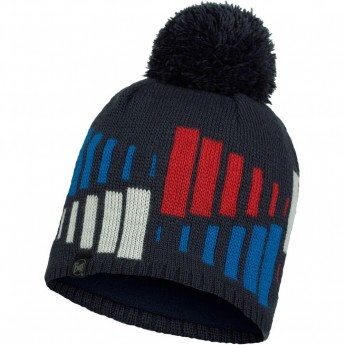 Шапка вязаная с флисом BUFF HAT KNITTED POLAR MITCH NIGHT BLUE