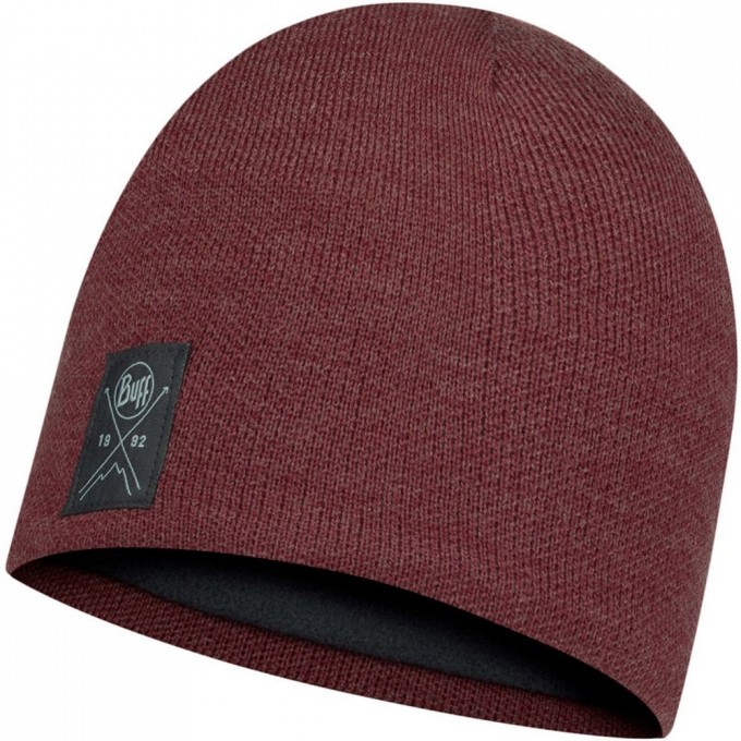 Шапка вязаная с флисом BUFF HAT KNITTED POLAR SOLID MAROON 113519.632.10.00