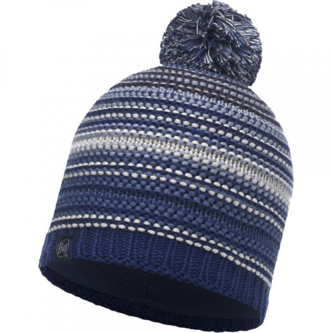 Шапка вязаная с флисом BUFF NEPER BLUE INK 113586.752.10.00