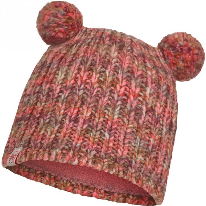 Шапка вязаная с флисом детская BUFF HAT KNITTED POLAR LERA FLAMINGO PINK 120869.560.10.00