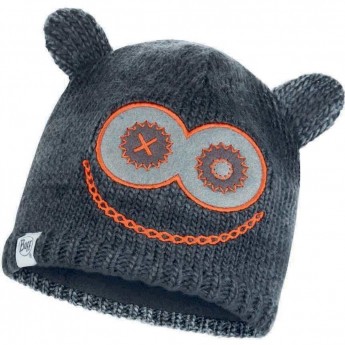 Шапка вязаная с флисом детская BUFF HAT KNITTED POLAR MONSTER JOLLY BLACK