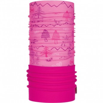 Шарф-труба трансформер детский BUFF POLAR WOODS PINK