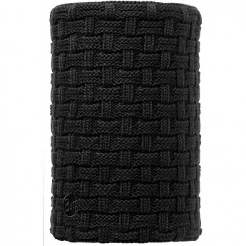 Шарф-труба вязаный с флисом BUFF AIRON BLACK