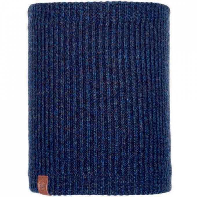 Шарф-труба вязаный с флисом BUFF NECKWARMER KNITTED POLAR LYNE NIGHT BLUE 116033.779.10.00