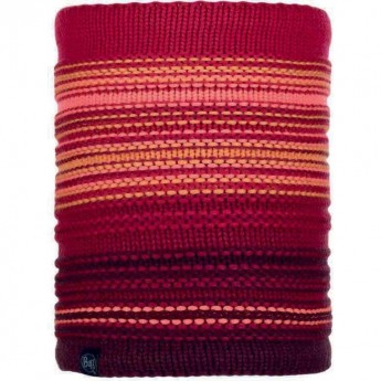 Шарф-труба вязаный с флисом BUFF NECKWARMER KNITTED POLAR NEPER BRIGHT PINK
