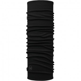 Шерстяной шарф-труба BUFF SOLID BLACK