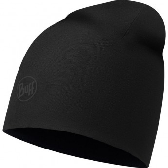Тонкая флисовая шапочка BUFF HAT POLAR MICROFIBER SOLID BLACK