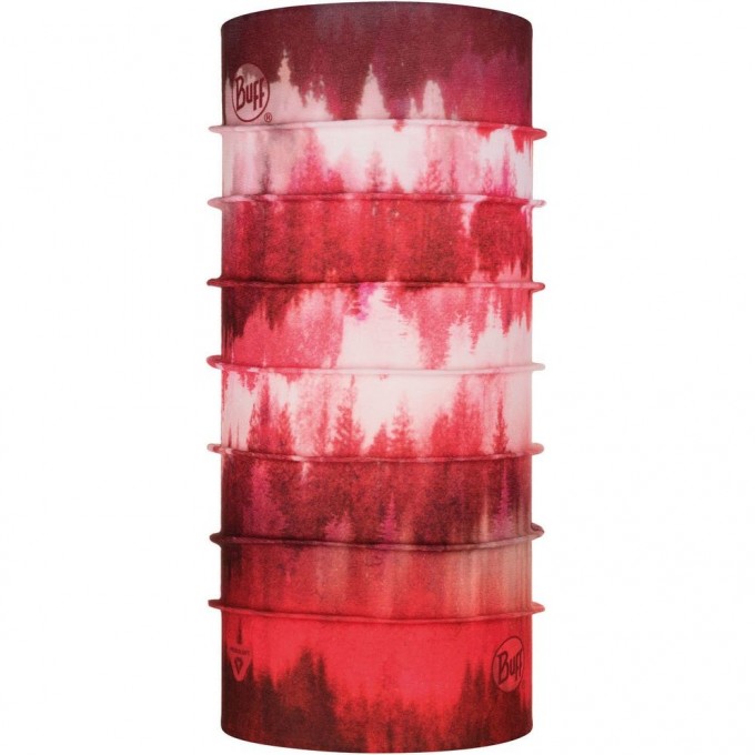 Тонкая зимняя бандана-трансформер BUFF THERMONET MISTY WOODS BLOSSOM RED 120751.419.10.00