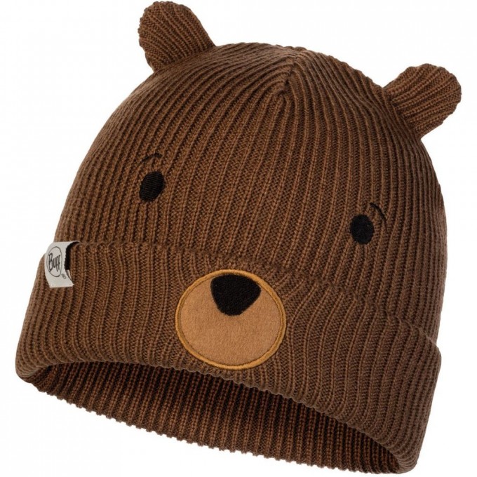 Вязаная шапка детская BUFF HAT KNITTED FUNN BEAR FOSSIL 120867.311.10.00