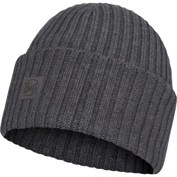 Вязаная шерстяная шапка BUFF HAT WOOL KNITTED ERVIN GREY 124243.937.10.00
