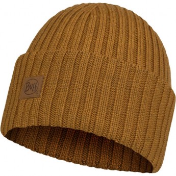 Вязаная шерстяная шапка BUFF HAT WOOL KNITTED ERVIN MUSTARD