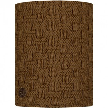 Вязаный шарф-труба с флисом BUFF NECKWARMER KNITTED POLAR AIRON BRONZE