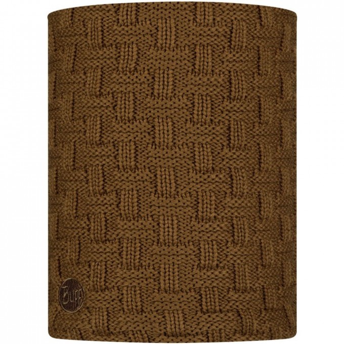 Вязаный шарф-труба с флисом BUFF NECKWARMER KNITTED POLAR AIRON BRONZE 113549.306.10.00