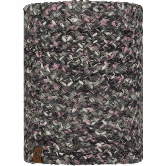 Вязаный шарф-труба с флисом BUFF NECKWARMER KNITTED POLAR MARGO CASTLEROCK GREY 113552.929.10.00