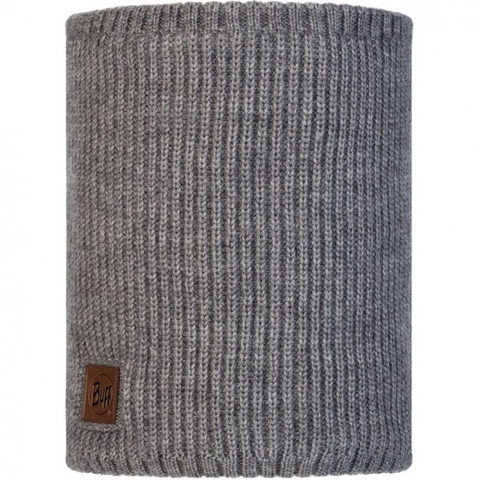 Вязаный шарф-труба с флисом BUFF NECKWARMER KNITTED POLAR RUTGER MELANGE GREY 117902.938.10.00