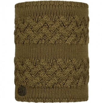 Вязаный шарф-труба с флисом BUFF NECKWARMER KNITTED POLAR SAVVA BARK